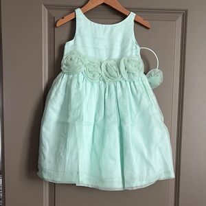 Janie and Jack Green Sleeveless Scoop Neck Sundress